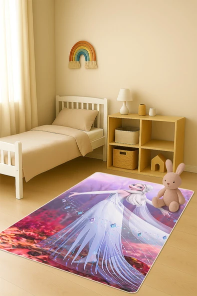 Modern Dijital Baskı Kaymaz Taban Çocuk ve Genç Odası Halısı H0983 RENKLİ 100 X 300 ürün görseli 1