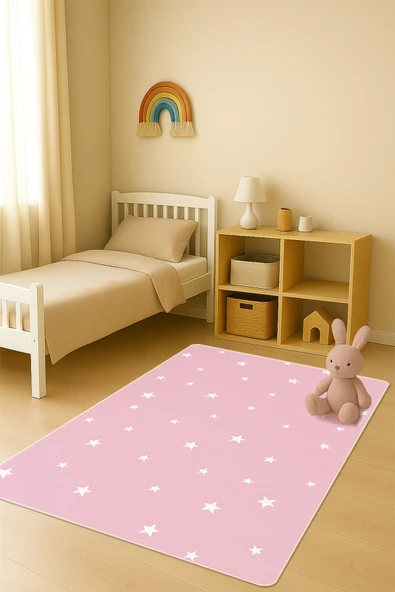 Modern Dijital Baskı Kaymaz Taban Çocuk ve Genç Odası Halısı H0623 RENKLİ 200 X 300 ürün görseli 1