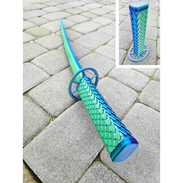 Urartu3d Dragon Katana Kılıcı - Resim 2