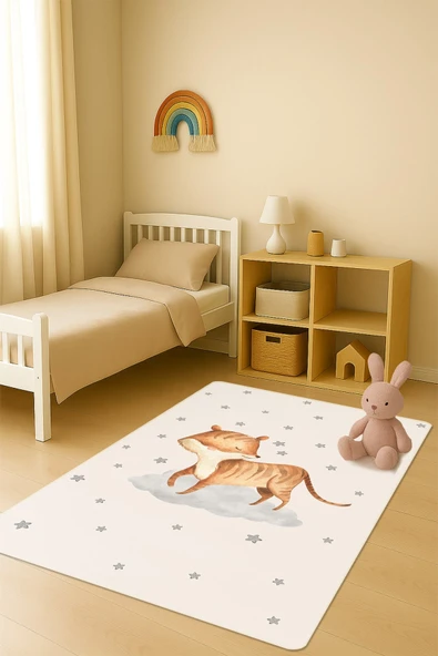 Modern Dijital Baskı Kaymaz Taban Çocuk ve Genç Odası Halısı H0803 RENKLİ 200 X 300 ürün görseli 1