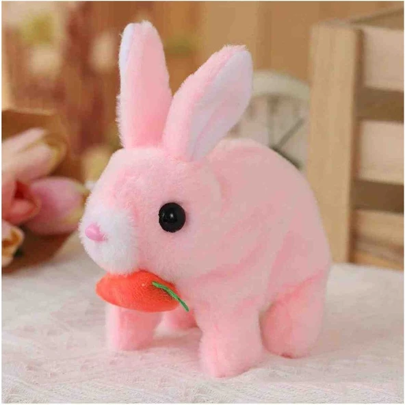 Urartu3d Tivens Elektronik Pilli Sesli Zıplayan Peluş Tavşan ürün görseli 1