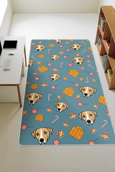 Modern Dijital Baskı Kaymaz Taban Çocuk ve Genç Odası Halısı H0805 RENKLİ 180 X 280 ürün görseli 1