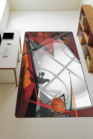 Modern Dijital Baskı Kaymaz Taban Çocuk ve Genç Odası Halısı H0658 RENKLİ 200 X 300 ürün görseli 1