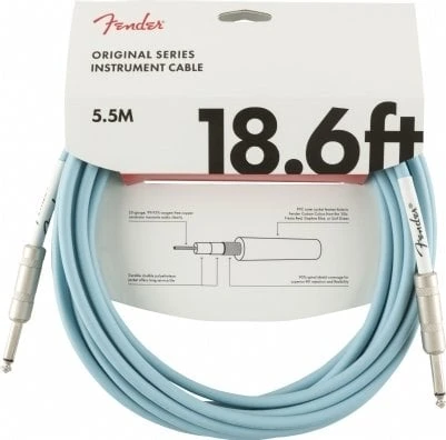 Fender Original Daphne Blue 5.5 Metre Gitar Kablosu ürün görseli 1
