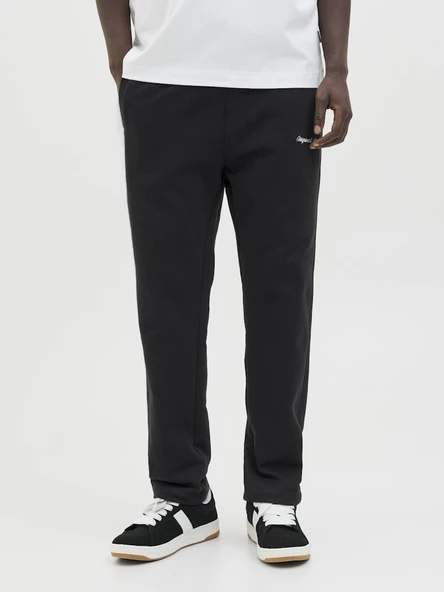 JACK JONES Erkek Düz Paça Siyah Renk Eşofman Altı 12282553 ürün görseli 1