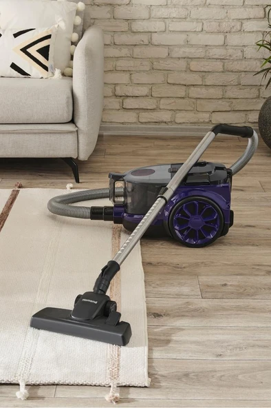 Dustroyer 1255H Yatay Süpürge Mor Siyah ürün görseli 1