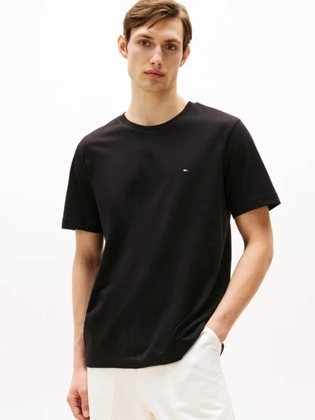 Tommy Hilfiger   ESSENTIAL REG FIT SOLID TEE Erkek Siyah T-Shirt - MW0MW37267 ürün görseli 1