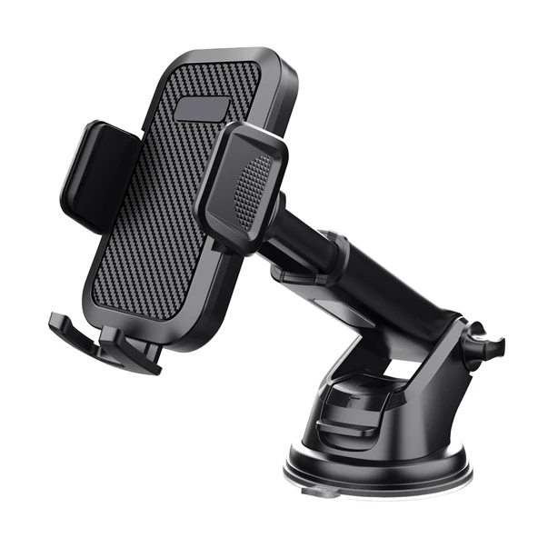 Araç İçi Telefon Tutucu Vantuzlu Teleskopik Kollu 360° Döner Cam ve Torpido Uyumlu Telefon Standı ürün görseli 1
