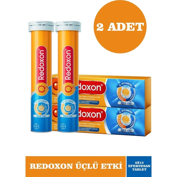 Redoxon 3'lü Etkili 15 Efervesan Tablet 2 Adet ürün görseli 1