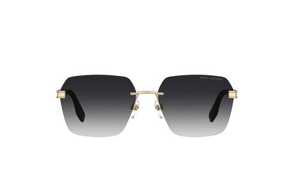 Marc Jacobs Erkek Güneş Gözlüğü - Geometrik Siyah Metal Çerçevesiz Çerçeve Koyu Gri Degrade Cam UV400 MARC 713/S 807/9O ürün görseli 1