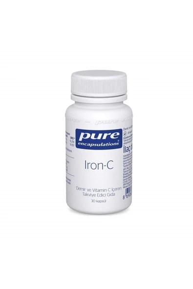 Pure Encapsulations Iron-C 30 Kapsül - Resim 2