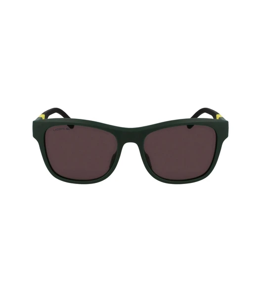 Lacoste Erkek Güneş Gözlüğü - Geometrik Yeşil Kemik Çerçeve Kahverengi Cam UV Filtre L6043S 301 ürün görseli 1