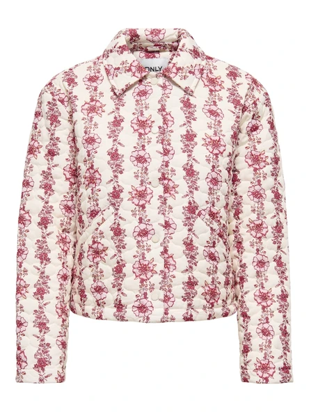 Only   ONLBIANA QUILT JACKET CC OTW Kadın Beyaz Mont - 15361117 ürün görseli 1