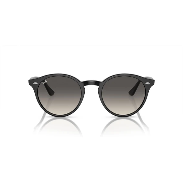 Ray-Ban Güneş Gözlüğü - Yuvarlak Siyah Kemik Çerçeve Gri Cam Degrade %100 UV Koruma 0RB2180 ürün görseli 1