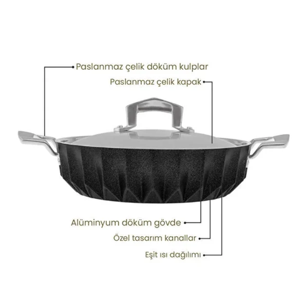 Emsan Diagon 26 Cm Karnıyarık Tencere ürün görseli 1