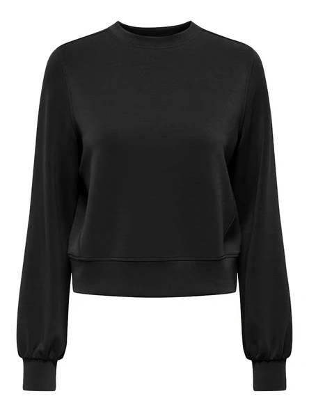 Only   ONLMAYA L/S MODAL O-NECK JRS Kadın Siyah Bluz - 15369155 ürün görseli 1