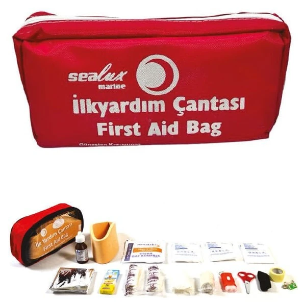 35 Parça Bez Çantalı İlk Yardım Kiti - Resim 2