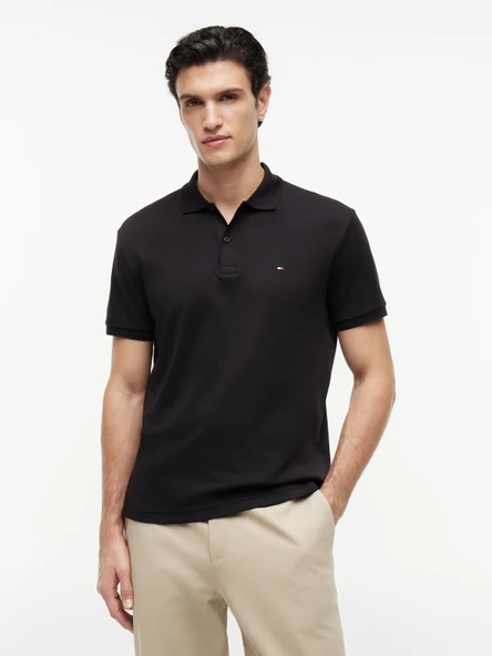 Tommy Hilfiger   LIQUID COTTON ESSENTIAL REG POLO Erkek Siyah T-Shirt - MW0MW35585 ürün görseli 1