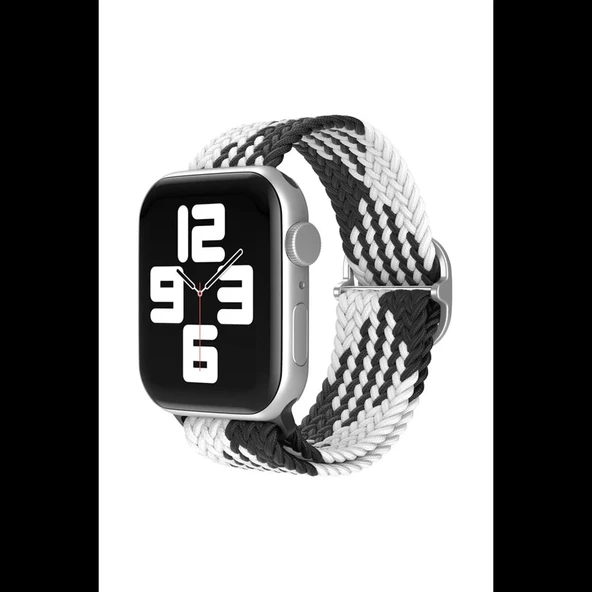 Apple Watch 38mm Star Kordon - Siyah-Beyaz - Resim 2
