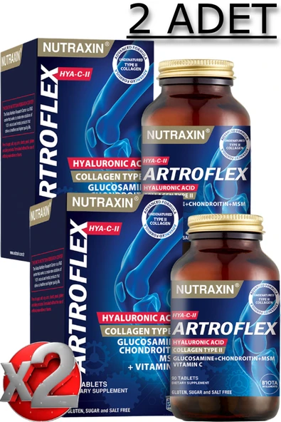 2 Adet Nutraxin Artroflex Hya-C-II 90 Adet Tablet ürün görseli 1