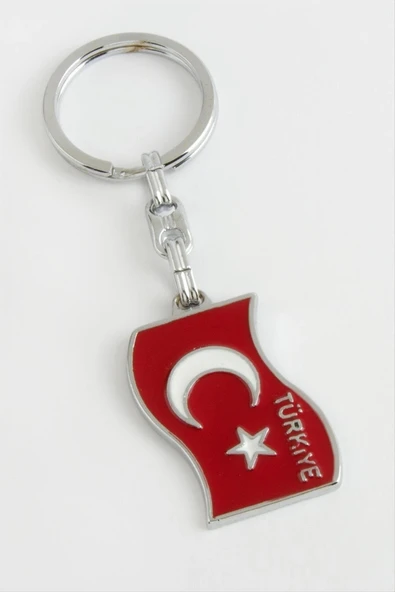 Ay Yıldız Metal Anahtarlık ürün görseli 1