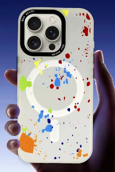 iPhone 16 Pro Max Colorful Magsafe Kapak - Titan Gri ürün görseli 1