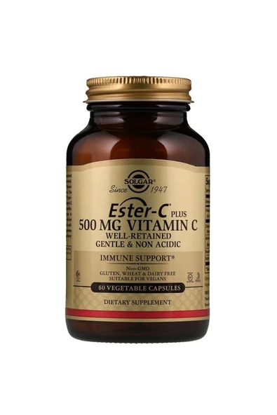 Solgar Ester-c Plus 500 Mg 50 Vegetable Kapsül ürün görseli 1