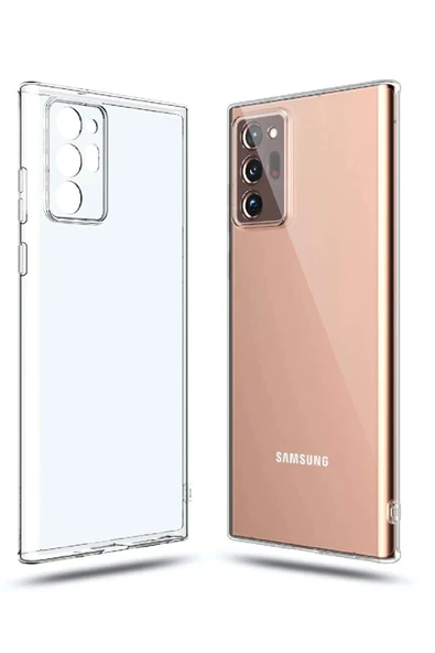 Samsung Galaxy Note 20 Ultra Kılıf Lüx Şeffaf Silikon ürün görseli 1
