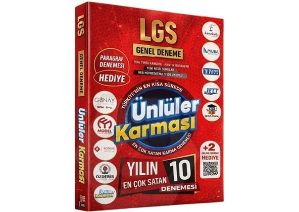 8. Sınıf Lgs Ünlüler Karması 10'lu Deneme ürün görseli 1
