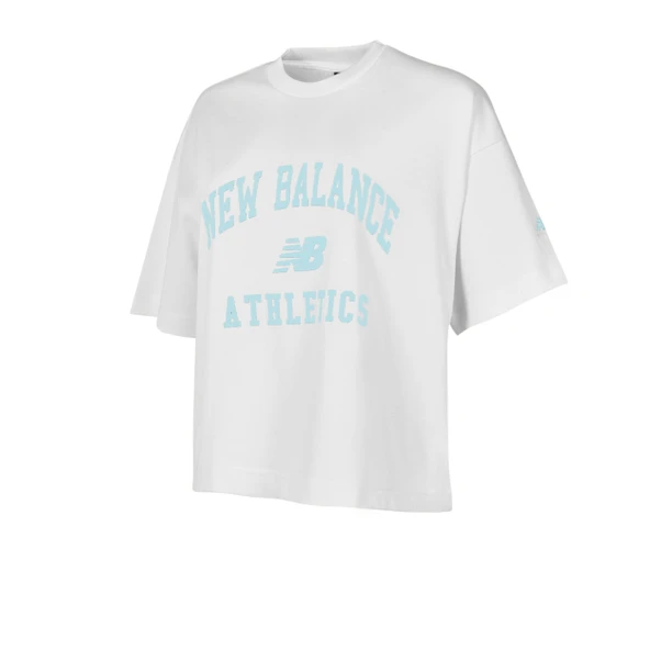 New Balance   NB Lifestyle Women Tshirt Kadın Beyaz T-Shirt - WNT1402 ürün görseli 1