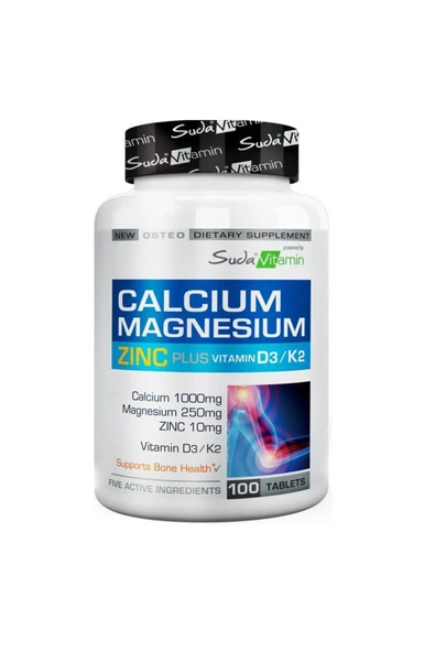 Suda Vitamin Calcium Magnesium Zinc Plus 100 Tablet ürün görseli 1