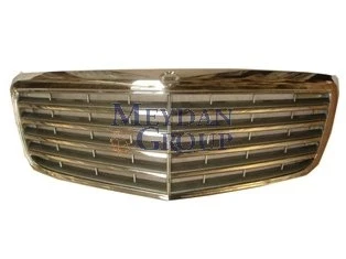 Mercedes E Class 2003-2006 Ön Panjur - Nikelajlı - Gümüş Gri (9Çıtalı) (Tw) (Adet) (Oem No:2.1188E13) ürün görseli 1