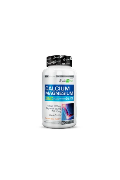 Suda Vitamin Calcium Magnesium Zinc Plus 100 Tablet - Resim 6