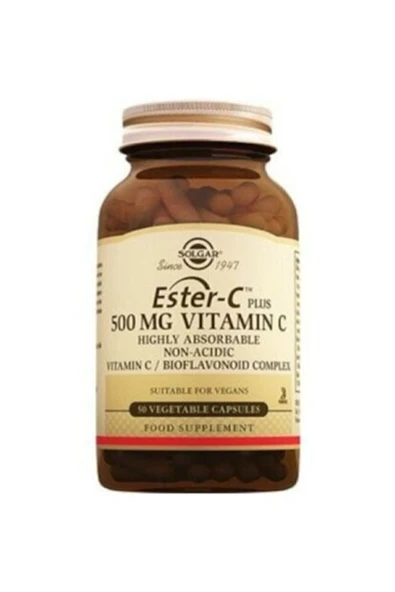 Solgar Ester-c Plus 500 mg Vitamin C 50 Kapsül ürün görseli 1