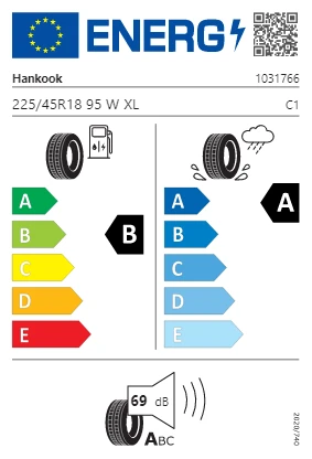 Hankook 225/45 R18 95W XL Ventus Prime4 K135 Oto Yaz Lastiği (Üretim Yılı: 2025) ürün görseli 1
