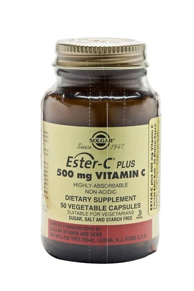 Solgar Ester-C Plus 500 mg 50 Vegetable Kapsül ürün görseli 1