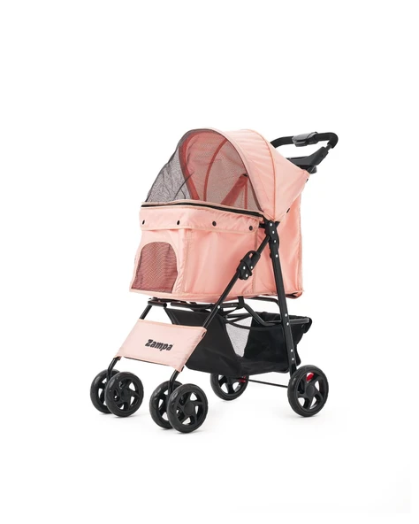 Zampa Core Kedi & Köpek Arabası Pembe 37x55x96 cm (ZS-102-4-P) ürün görseli 1