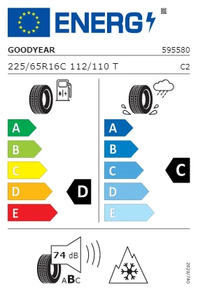 Goodyear 225/65 R16C 112/110T Eagle Sport 4Seasons Cargo Oto 4 Mevsim Lastiği (Üretim Yılı: 2025) ürün görseli 1