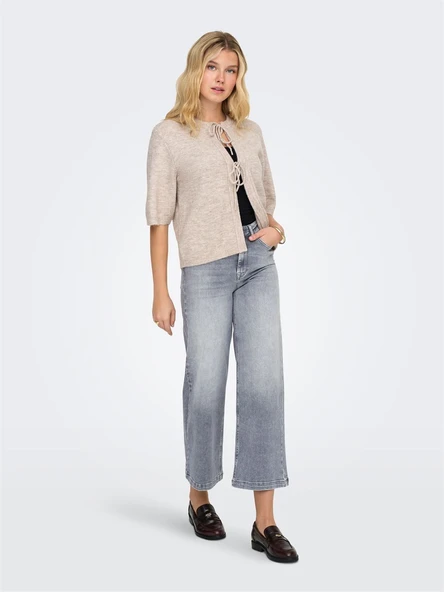 Only   ONLMADISON BLUSH HW CP WD DNM REA293NOOS Kadın Beyaz Denim Pantolon - 15365456 ürün görseli 1