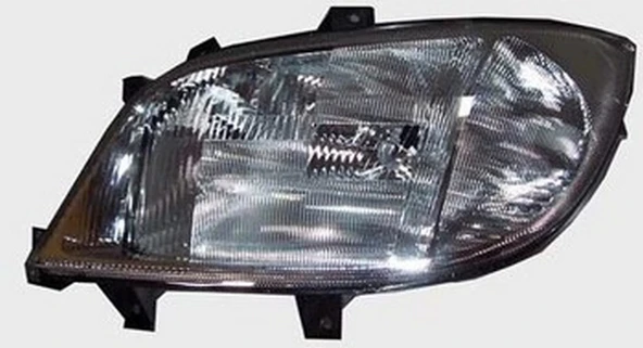 Mercedes Sprinter 2000-2002 Far Lambası Sol Elektrikli - Sisli - Çizgili Cam (Tyc) (Adet) (Oem No:9018201461) ürün görseli 1