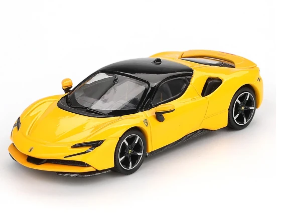 BBR Ferrari SF90 Giallo Modena 1/64 ölçek - Resim 2