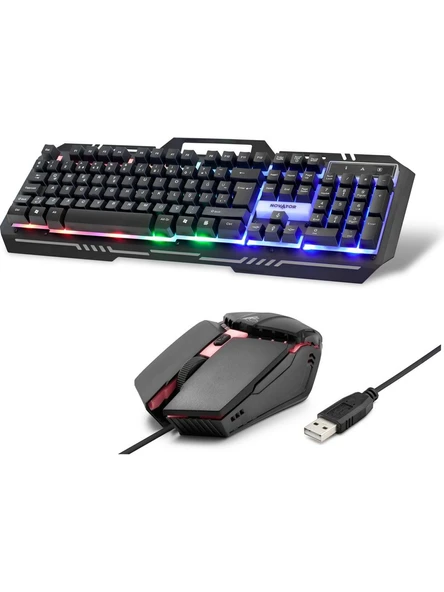 Hadron Novator HD865 Kablolu Oyuncu Klavye Mouse Seti ürün görseli 1