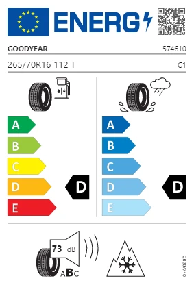 Goodyear 265/70 R16 112T Wrangler All-Terrain Adventure Oto Yaz Lastiği (Üretim Yılı: 2024) ürün görseli 1