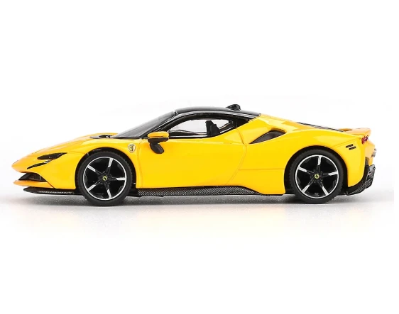 BBR Ferrari SF90 Giallo Modena 1/64 ölçek - Resim 3