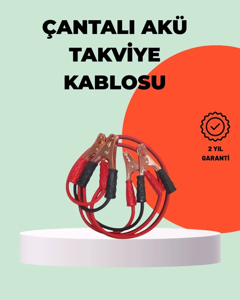 1200A Takviye Kablosu Araç Acil Yardım 2 Metre Güçlü Maşa ürün görseli 1