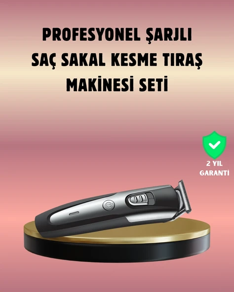 Şarjlı Saç Sakal Kesim Makinesi Detaylı Kesim İçin Hassas Başlıklı ürün görseli 1