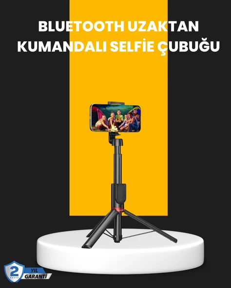 Canlı Yayın Ve Fotoğraf İçin Tripodlu Telefon Tutucu ürün görseli 1