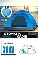 Otomatik Havada Açılan Su Geçirmez Çadır 4 Kişilik ürün görseli 1