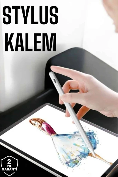 Tablet Kalemi Stylus Pen Dokunmatik Kalem Android İos Uyumlu Şarjlı ürün görseli 1
