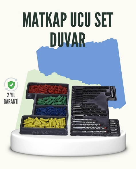 Matkap Ucu Seti 24 Parça Organizer Kutulu Ahşap Metal Beton Uyumlu ürün görseli 1